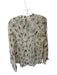 Maeve Size 8 Multi Cotton Button Bird Panel Detail Sheer Top Multi / 8