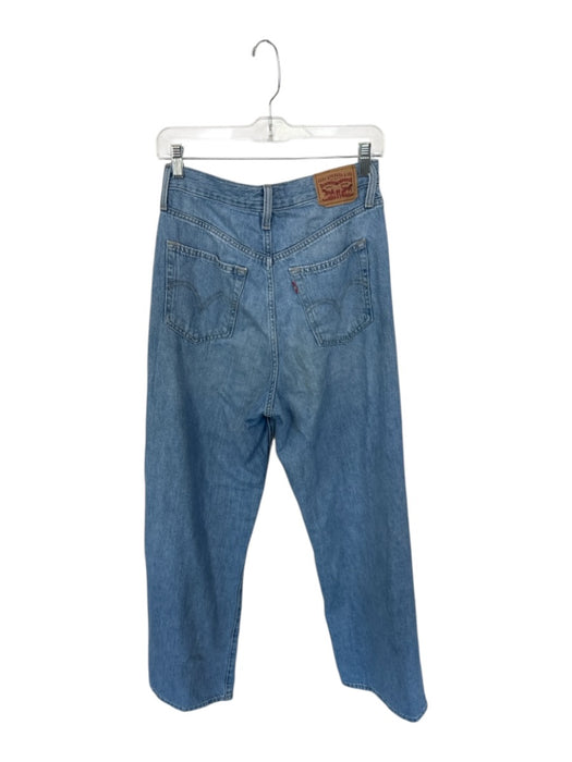 Levis Size 29 Light Wash Denim Cotton Straight Leg High Waist Pockets Jeans Light Wash / 29
