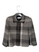 Tahari Size 6 plaid Wool Blend Collar Shoulder Pads Buttons Blazer plaid / 6