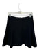 Diane Von Furstenberg Size 4 Black Viscose Pleated Zipper Mini Skirt Black / 4