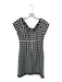 Muse Size 4 Black & White Tweed Knit Sweetheart Midi Back Zip Dress Black & White / 4