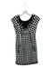 Muse Size 4 Black & White Tweed Knit Sweetheart Midi Back Zip Dress Black & White / 4