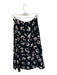 Proenza Schouler Size Est S Black & White Flowers Tiered High Low Midi Skirt Black & White / Est S