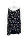 Proenza Schouler Size Est S Black & White Flowers Tiered High Low Midi Skirt Black & White / Est S