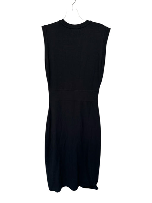 Grey State Size S Black Cotton Blend Maxi Buttons Slit Dress Black / S