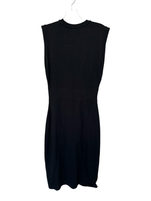 Grey State Size S Black Cotton Blend Maxi Buttons Slit Dress Black / S
