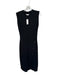 Grey State Size S Black Cotton Blend Maxi Buttons Slit Dress Black / S