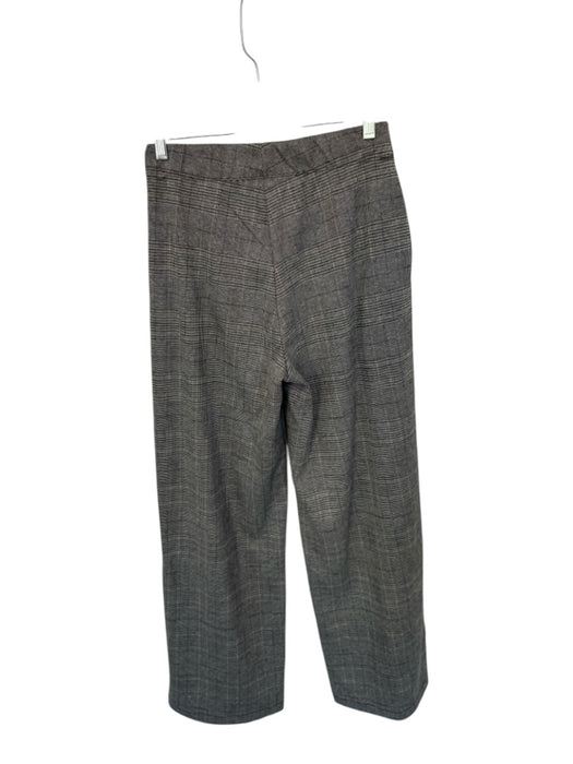 Max Studio Size S Multi Plaid Wide Leg Pockets Elastic Pants Multi / S