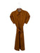 Zara Size S Harvest Gold Clasp up Maxi Collar Belt Dress Harvest Gold / S