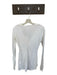 Free People Size XS White Cotton Blend Henley Crochet Detail Longline Top White / XS