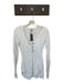 Free People Size XS White Cotton Blend Henley Crochet Detail Longline Top White / XS