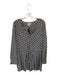 Maeve Size S Black & Tan Brown Polyester Tie & Elastic Waist Long sleeve top Top Black & Tan Brown / S