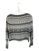 Rag & Bone Size XS Gray & White Cotton Scoop Neck Terry Cloth detail Knit Top Gray & White / XS