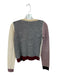 Simona Barbieri Size S Burgundy & Tan Wool & Acrylic Fabric Block Mesh Panel Top Burgundy & Tan / S