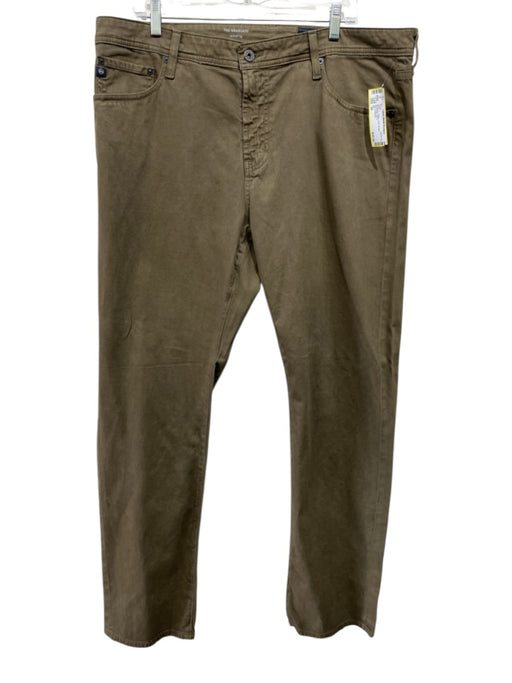 AG Size 38 Olive Cotton Solid Khakis Men's Pants Olive / 38