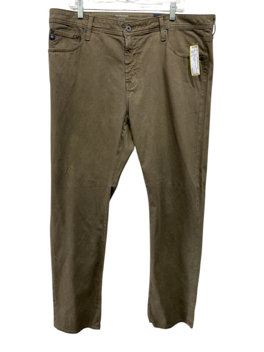 AG Size 38 Olive Cotton Solid Khakis Men's Pants Olive / 38