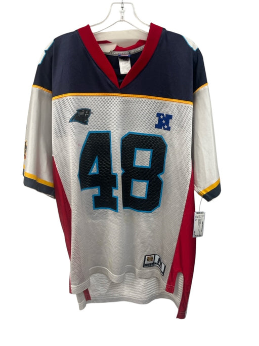 NFL Size M White & Multi Polyester Jersey Men's Short Sleeve White & Multi / M