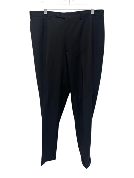 Canali Size 38 Black Wool Solid Men's Pants Black / 38