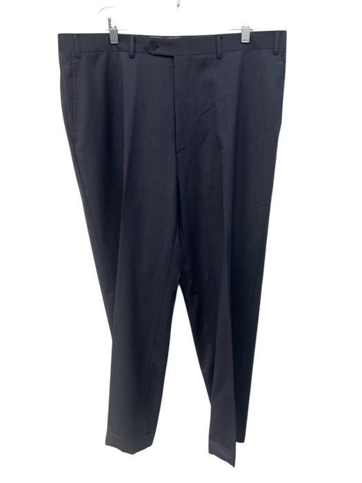 Canali Size 38 Navy Blue Wool Solid Men's Pants Navy Blue / 38