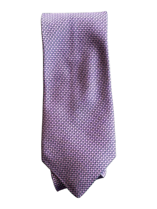 Ermenegildo Zegna Pink & Multi Silk Men's Tie Pink & Multi