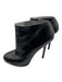 Sergio Rossi Shoe Size 38 Black Leather Upper Side Zip Stiletto Booties Black / 38