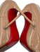 Christian Louboutin Shoe Size 36.5 Beige Leather Upper Patent Pointed Toe Pumps Beige / 36.5