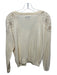Desigual Size XS Cream & Copper Ramie & Cotton Long Sleeve Rhinestone Sweater Cream & Copper / XS
