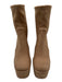 Stuart Weitzman Shoe Size 7 Taupe Biege Suede Platform Booties Taupe Biege / 7