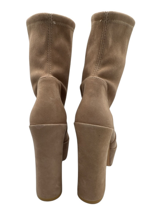 Stuart Weitzman Shoe Size 7 Taupe Biege Suede Platform Booties Taupe Biege / 7
