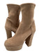 Stuart Weitzman Shoe Size 7 Taupe Biege Suede Platform Booties Taupe Biege / 7