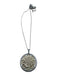 Silver & Gold Cubic Zirconia Pendant Filigree Mirror Attachment Necklace Silver & Gold