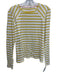 Boden Size 12 White & yellow Cotton Long Sleeve Striped Top White & yellow / 12