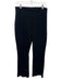 Spanx Size Large Black Viscose Blend Elastic Waist Pintuck Kick Flare Pants Black / Large