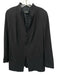 Akris Size 14 Black Wool Front Zip Side Pocket Blazer Jacket Black / 14