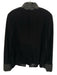 Akris Size 14 Black Polyester Blend Velvet Embroidered stand collar Jacket Black / 14