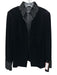 Akris Size 14 Black Polyester Blend Velvet Embroidered stand collar Jacket Black / 14