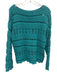 Mystree Size S Green Cotton Blend Knit Long Sleeve Shorts Short Set Green / S