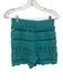 Mystree Size S Green Cotton Blend Knit Long Sleeve Shorts Short Set Green / S