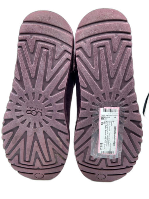 Ugg Shoe Size 10 Purple Leather Embellished Swarovski Crystal Boots Purple / 10