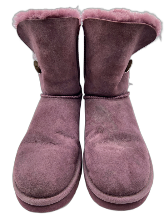 Ugg Shoe Size 10 Purple Leather Embellished Swarovski Crystal Boots Purple / 10