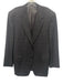 Canali Gray & Blue Wool Plaid 2 Button Men's Blazer Gray & Blue / 52R