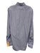 Turnbull & Asser Size est 16 Blue Cotton Solid Button Up Men's Long Sleeve Shirt Blue / est 16