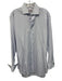 Turnbull & Asser Size est 16 Blue & White Cotton Striped Men's Long Sleeve Shirt Blue & White / est 16