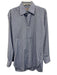 Turnbull & Asser Size Est M Blue & White Cotton Plaid Men's Long Sleeve Shirt Blue & White / Est M