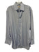 Turnbull & Asser Size est 16 Blue Cotton Grid Button Up Men's Long Sleeve Shirt Blue / est 16