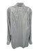Oxxford Size ML White & Multi Cotton Grid Button Up Men's Long Sleeve Shirt White & Multi / ML