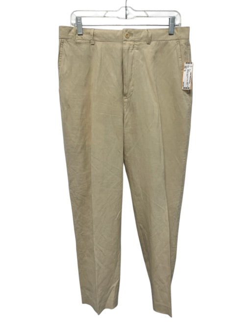 Polo Size 32 Beige Linen Blend Solid Khakis Men's Pants Beige / 32