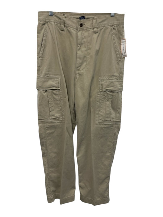 Polo Size 32 Beige Cotton Solid Cargo Pocket Khakis Men's Pants Beige / 32