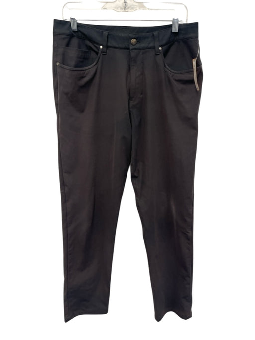 Lululemon Size 32 Dark Gray Synthetic Solid Athletic Khakis Men's Pants Dark Gray / 32