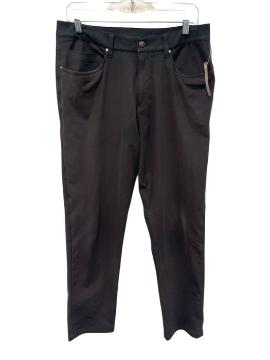 Lululemon Size 32 Dark Gray Synthetic Solid Athletic Khakis Men's Pants Dark Gray / 32